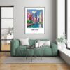 Eleville Unframed Chicago Skyline Illinois United States World Tour Travel Family Vacation Art Print Poster Office Home Decor mgn017 - Image 7
