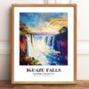Eleville Unframed Iguazu Falls Misiones Argentina World Tour Travel Family Vacation Art Print Poster Office Home Decor mgn021 - Image 2