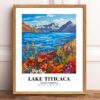 Eleville Unframed Lake Titicaca South America World Tour Travel Family Vacation Art Print Poster Office Home Decor mgn022 - Image 2