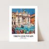 Eleville Unframed Trevi Fountain Rome Italy World Tour Travel Family Vacation Art Print Poster Office Home Decor mgn024 - Image 3