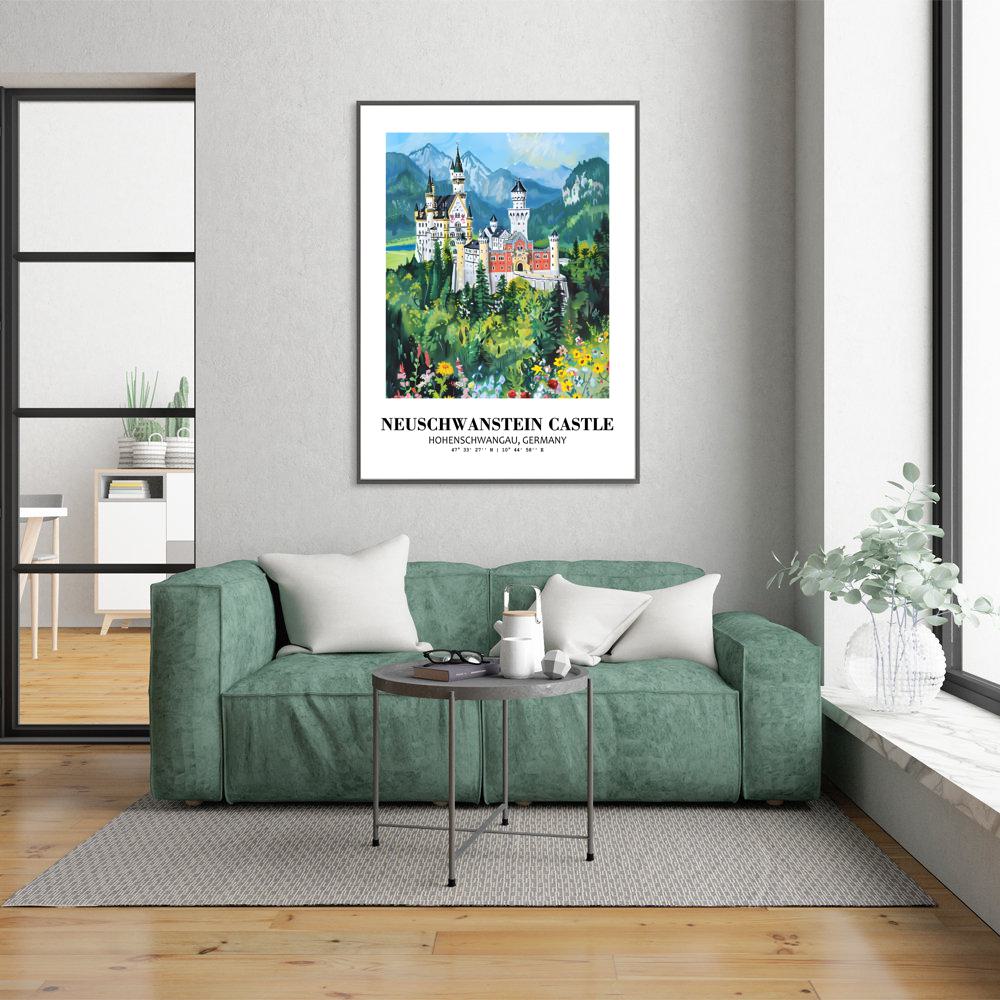 Eleville Unframed Neuschwanstein Castle Hohenschwangau Germany World Tour Travel Family Vacation Art Print Poster Office Home Decor mgn027 - Image 7