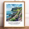 Eleville Unframed Giant's Causeway Antrim Northern Ireland World Tour Travel Family Vacation Art Print Poster Office Home Decor mgn028 - Image 2