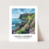 Eleville Unframed Giant's Causeway Antrim Northern Ireland World Tour Travel Family Vacation Art Print Poster Office Home Decor mgn028 - Image 3