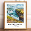 Eleville Unframed Golden Circle Iceland World Tour Travel Family Vacation Art Print Poster Office Home Decor mgn031 - Image 2