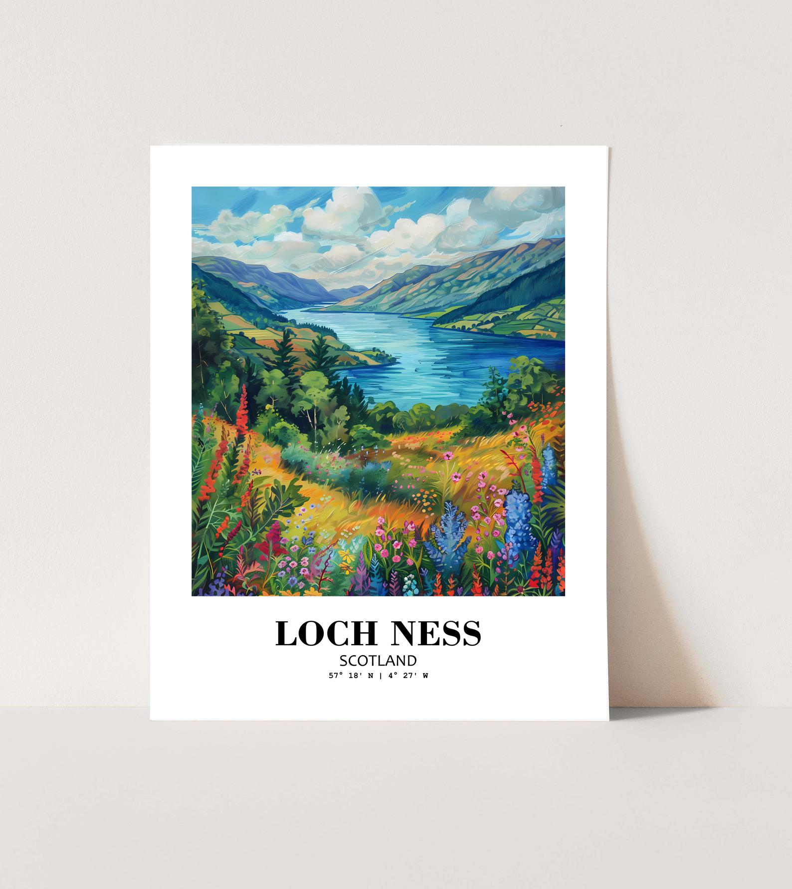Eleville Unframed Loch Ness Scotland World Tour Travel Family Vacation Art Print Poster Office Home Decor mgn037 - Image 3