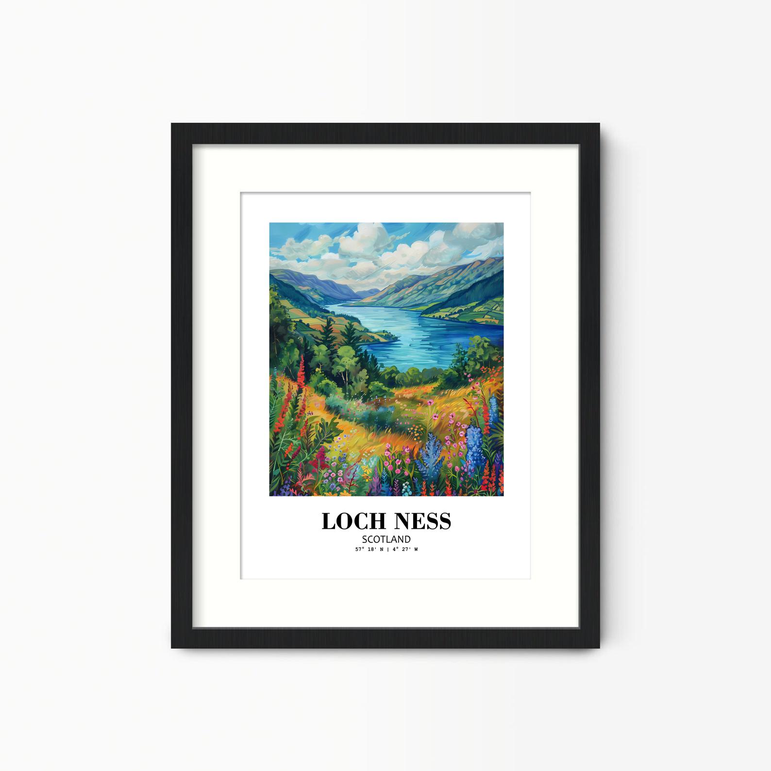 Eleville Unframed Loch Ness Scotland World Tour Travel Family Vacation Art Print Poster Office Home Decor mgn037 - Image 4