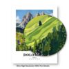 Eleville Unframed Dolomites Italy World Tour Travel Family Vacation Art Print Poster Office Home Decor mgn038 - Image 8