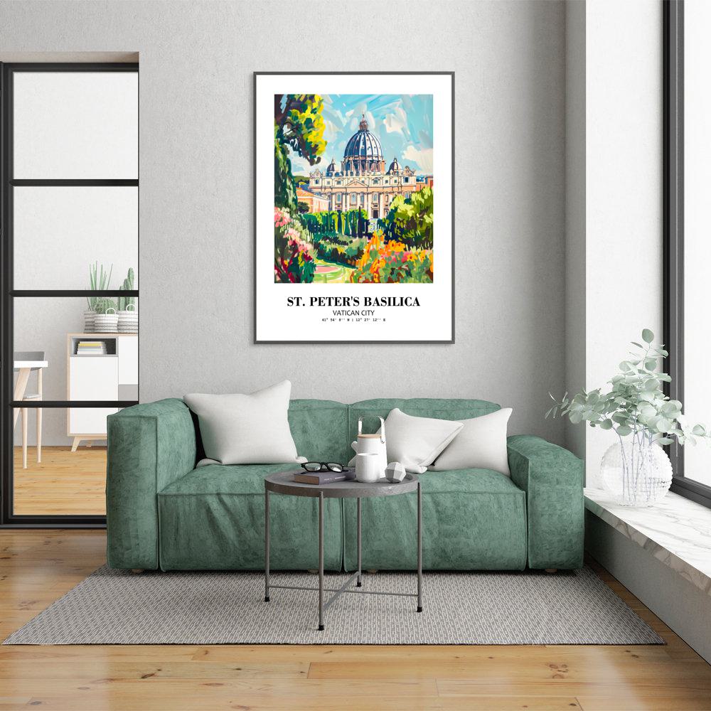 Eleville Unframed St Peter's Basilica Vatican City World Tour Travel Family Vacation Art Print Poster Office Home Decor mgn039 - Image 7