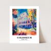Eleville Unframed Colosseum Rome Italy World Tour Travel Family Vacation Art Print Poster Office Home Decor mgn040 - Image 3