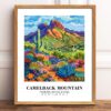 Eleville Unframed Camelback Mountain Phoenix United States World Tour Travel Family Vacation Art Print Poster Office Home Decor mgn043 - Image 2