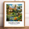 Eleville Unframed Balboa Park San Diego United States World Tour Travel Family Vacation Art Print Poster Office Home Decor mgn046 - Image 2