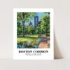 Eleville Unframed Boston Common Boston United States World Tour Travel Family Vacation Art Print Poster Office Home Decor mgn048 - Image 3