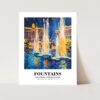 Eleville Unframed Fountains Las Vegas United States World Tour Travel Family Vacation Art Print Poster Office Home Decor mgn049 - Image 3